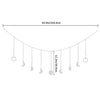 Moon Shining Phase Garland Decoration Chains Boho Gold Wall Hanging Ornaments Support  Decoracion Habitacion