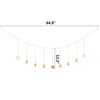 Moon Shining Phase Garland Decoration Chains Boho Gold Wall Hanging Ornaments Support  Decoracion Habitacion