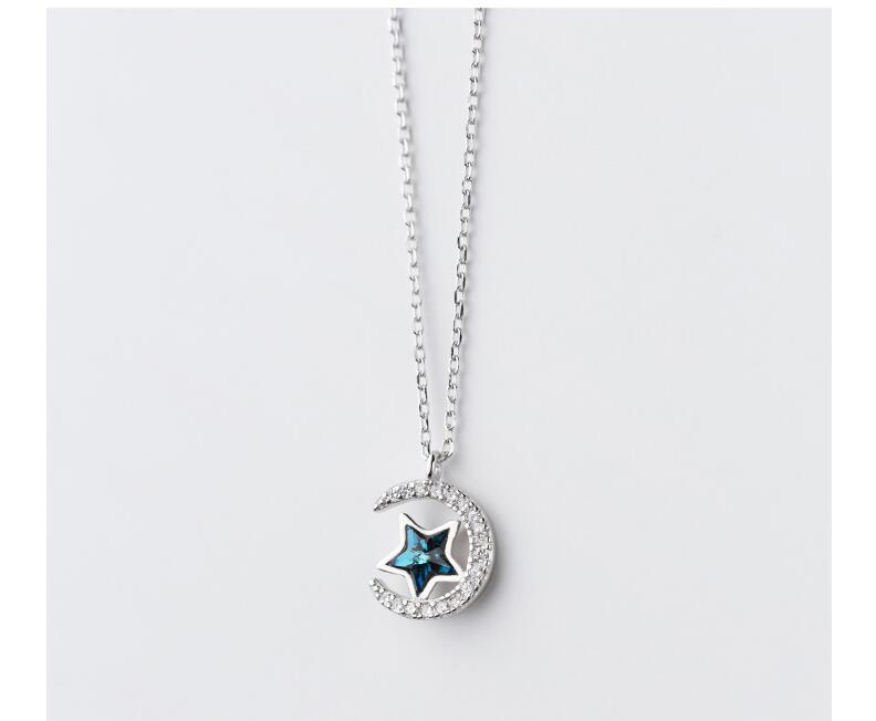 Moon&Star Fashion Silver Pendants Necklaces 925 Sterling Silver Pendants Necklaces