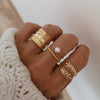 Moon Star Matching Rings for Women Anillos Mujer Gold Ring Set Bagues Girls Anillo Bohemian Jewellery Slytherin Accessories