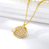 Moon Star Necklace Women Stainless Steel Cubic Zirconia Star Pendant Necklaces For Women Goth Crystal Aesthetic Jewelry collier