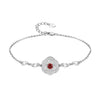 Bracelet 925 Sterling Silver 6 Colors Natural Balck Sapphire Topaz Garnet Peridot Citrine Amethyst Bracelets For Women