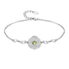 Bracelet 925 Sterling Silver 6 Colors Natural Balck Sapphire Topaz Garnet Peridot Citrine Amethyst Bracelets For Women