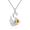 Fine Jewelry Pendant Necklace Cute 6 Styles Natural Topaz Animal Snake Pendant With 925 Sterling Silver Chain For Female