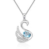 Fine Jewelry Pendant Necklace Cute 6 Styles Natural Topaz Animal Snake Pendant With 925 Sterling Silver Chain For Female