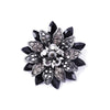 Morkopela The Black Dahlia Necklace Vintage Flower Pendant Pins For Women Banquet Crystal Necklaces Jewelry