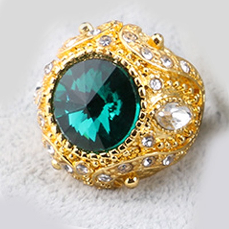 Moroccan Luxury Fashion Bridal Wedding Ring Crystal Jewelry Anniversary Exquisite Gift Jewelry Accessories