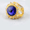 Moroccan Luxury Fashion Bridal Wedding Ring Crystal Jewelry Anniversary Exquisite Gift Jewelry Accessories