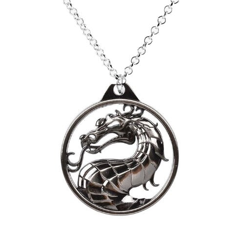 Mortal Kombat collar juego de lucha dragón Jane colgante imperial collar de joyería Vintage Collier para regalo para aficionados del juego