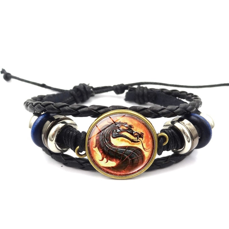 Mortal Kombat collar juego de lucha dragón Jane colgante imperial collar de joyería Vintage Collier para regalo para aficionados del juego