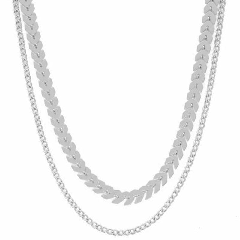 Charms Fishbone Necklaces Fashion Collarbone Sequin Short Necklace Trendy Women Accessories Trendy Jewelry For Women