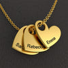 Mother's Day Gift Personalized Love Heart Shape Pendant Necklace Custom Name For Women Mom