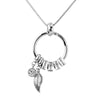 Mother's Day Gift Women Jewelry MOM Necklace Personalized Custom Names Beads With Birthstone Circle leaf Heart Pendants
