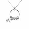 Mother's Day Gift Women Jewelry MOM Necklace Personalized Custom Names Beads With Birthstone Circle leaf Heart Pendants