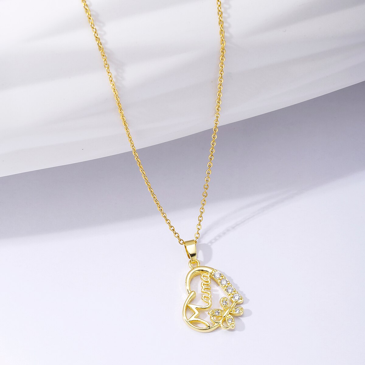 Mother's Day Necklace Mom Letter Love Necklace Charms Pendant Necklace The Gift For Mother