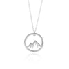 Mountain necklace, wanderlust necklace, mountain call, mountain jewelry, mountain pendant, mountain charm
