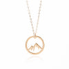 Mountain necklace, wanderlust necklace, mountain call, mountain jewelry, mountain pendant, mountain charms