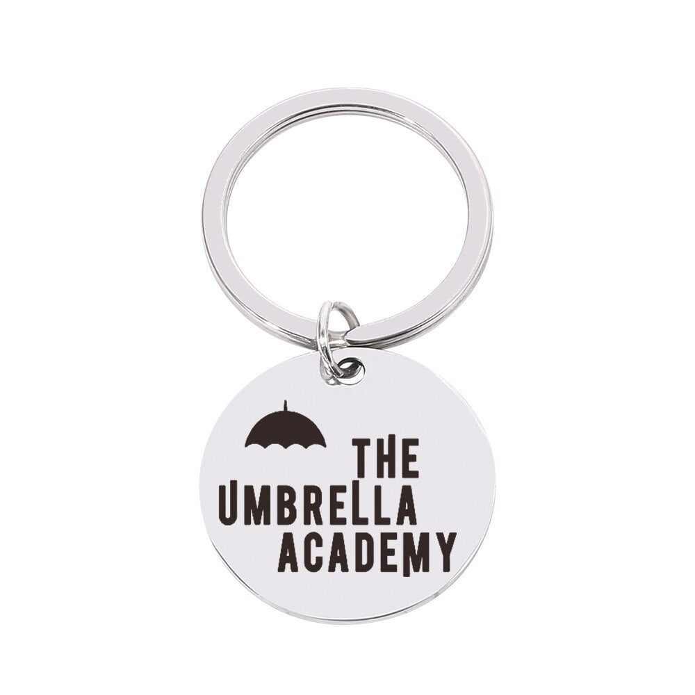 Movie Series The Umbrella Academy Necklace Silver Color Beads Chain Stainless Steel Pendant Necklaces Jewelry Gifts For Friends