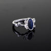 Movie surroundings Elena Crystal Cat's Eye Stone Inlaid Ring Women's Ring Metal Ring Accessories Party Jewelry Size 6-12