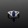 Movie surroundings Elena Crystal Cat's Eye Stone Inlaid Ring Women's Ring Metal Ring Accessories Party Jewelry Size 6-12