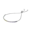 Multi-Color Sparkling Strand Bracelets 100% 925 Sterling Silver Jewelry