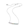 Multi-Colored-Curved-Bar-Necklace-925-Silver-Necklace-For-WomenSilver-Girl-Fashhion-Choker-fit-Lady-Jewelry