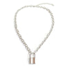 Multi Layer Lock Pendant Choker Necklace Women Punk Women Accessories Couple Jewelry Gift AM2207