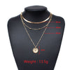 Multi Layer Lotus Pendant Choker Necklace Women Punk Women Accessories Jewelry Gift AM2202