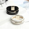 Multi Strands Gold Tone Stud Bracelet Gold Arrow Charm Link Stronger Magnetic Clasp Bracelet