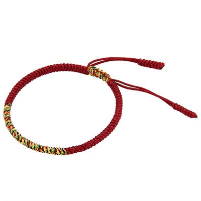 Multicolor Braided Rope Bracelet For Lovers Handmade King Kong Knot Lucky Red Charm Bracelet Hand Accessories