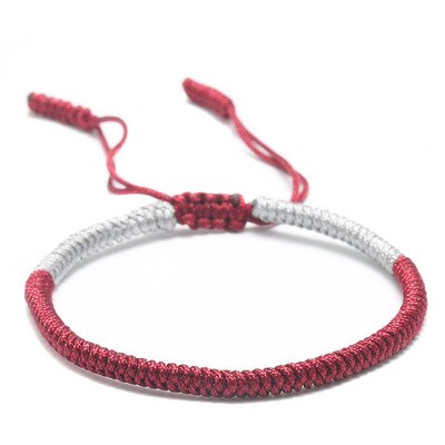 Multicolor Braided Rope Bracelet For Lovers Handmade King Kong Knot Lucky Red Charm Bracelet Hand Accessories