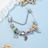 Multicolor Cartoon Enamel Ice Cream Charms Beads Cute Bunny Pendant DIY Charm Bracelet For Women Jewelry Gifts