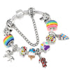 Multicolor Cartoon Enamel Ice Cream Charms Beads Cute Bunny Pendant DIY Charm Bracelet For Women Jewelry Gifts