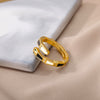Multicolor Enamel Snake Rings for Women Open Adjustable Stainless Steel Couple Ring Colorful Wedding Aesthetic Jewelry anillos