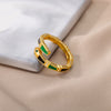 Multicolor Enamel Snake Rings for Women Open Adjustable Stainless Steel Couple Ring Colorful Wedding Aesthetic Jewelry anillos