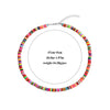 Multicolor Polymer Clay Choker Necklace for Women Boho Soft Pottery Handmade Collar Necklace Holiday Jewelry Beach Accessories