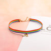 Multicolor Rainbow Necklace For Women Polyester Choker Necklace Cloud Light Jewelry Gifts 30cm(11 6/8") long, 1 Piece