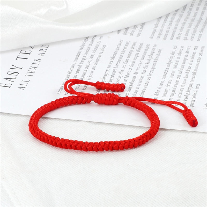 Multicolor Rope Lucky knots Bracelets Women Men Charm Woven Handmade Bangles Braided Adjustable Size Buddhism Jewelry Pulseras