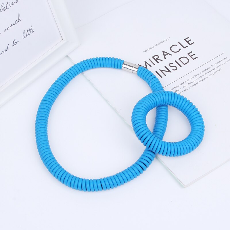 Multicolor Rubber Choker Necklaces For Women Punk Style Short Necklace Handmade Jewelry Punk Accessories Designer Jewellery Gift