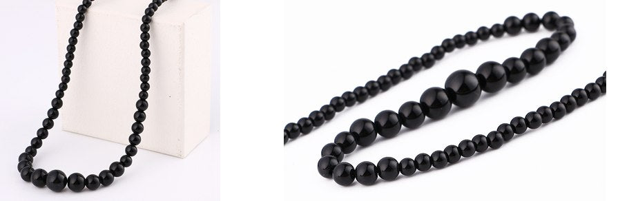 Multicolor necklace unique 8mm natural stone long tassel necklace women meditation necklace knotted pearl yoga necklace jewelry