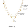 Multilayer Cactus Necklace Gold Silver Color Star Chain Necklaces for Women Bohemian Jewelry Accessories Friends Gift