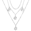 Multilayer Necklace Cute Animal Cat Claw Foot Print Pendant Long Money Three Layer Necklace