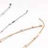 Multilayer Stainless Steel Endant Women Gold Silver Color Beads Moon Star Horn Crescent Double Chain Choker Layered Necklaces