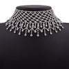 Multilayers Tassel Rhinestone Choker Statement Necklaces For Women Chockers 2021 Collar Jewelry Party Wedding Necklace