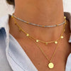 Multilevel Elegant Gold Map Pendant Jewelry For Women Wedding Tassel Star Chain Choker Necklaces N0274