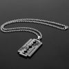 Music Band Judas Priest Necklace razor blade shape Pendant link chain Necklaces Friendship Gift Jewelry Accessories