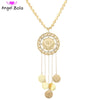 Muslim Austrian Crystal Dream Catcher Lady Glamour Tassel Pendant Allah Necklace  Jewelry Oman Coin Wedding Gift