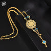 Muslim Islam Allah Chain Necklace Gold Turkey Blue Eye Fatima Palm Necklac for Women Jewelry  Good Luck