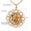 Muslim Islamic Allah Pendant Middle East Necklaces for Women Religious Totem Full Rhinestone Necklace Arabia Crystal Jewelry