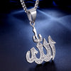 Muslim Rune Pattern Pendant Necklace Men's and Women's Necklaces Bohemian Crystal Inlaid Necklace Pendant Accessories Jewelry